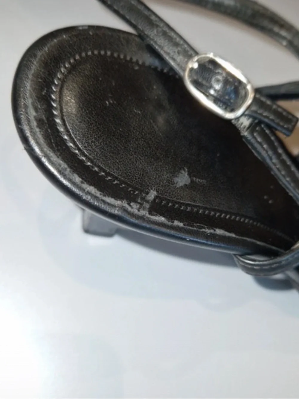 Gabor Black Pointed Slingback Loafers